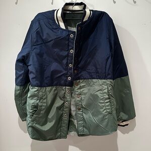 Two-Tone Blue and Green Jacket
